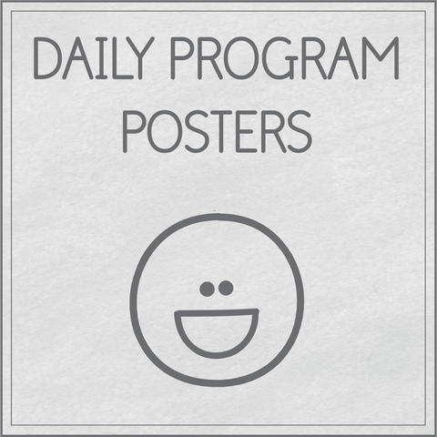 Daily program posters