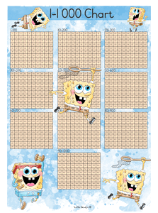 1- 1000 counting block - Spongebob