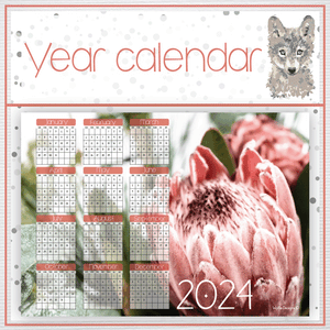 Protea 1 Year calendar 2024