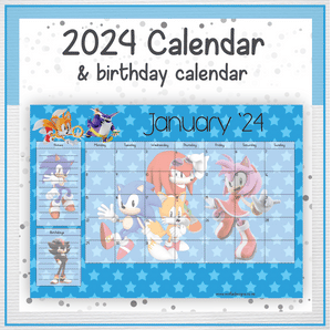 Sonic Boom calendar