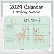 Load image into Gallery viewer, Deer calendar
