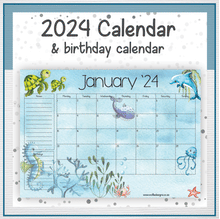 Load image into Gallery viewer, Under the sea calendar
