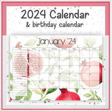 Load image into Gallery viewer, Pomegranate calendar
