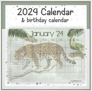 Leopard calendar