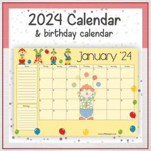 Load image into Gallery viewer, Clown calendar

