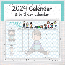 Load image into Gallery viewer, Kids calendar
