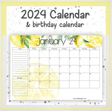 Load image into Gallery viewer, Lemons calendar
