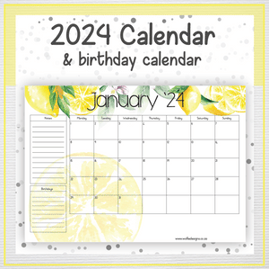 Lemons calendar
