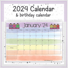 Load image into Gallery viewer, Pencil calendar
