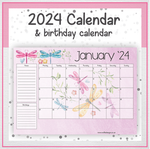 Dragonfly calendar