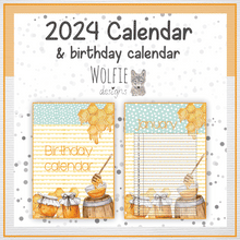 Load image into Gallery viewer, Bees calendar
