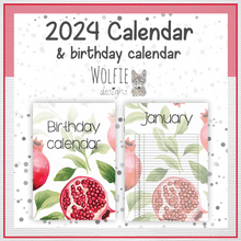Load image into Gallery viewer, Pomegranate calendar
