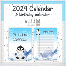 Load image into Gallery viewer, Penguins calendar
