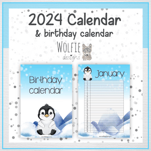 Penguins calendar