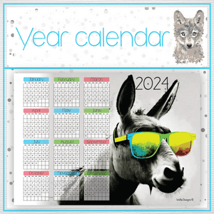 Donkey Year calendar 2024