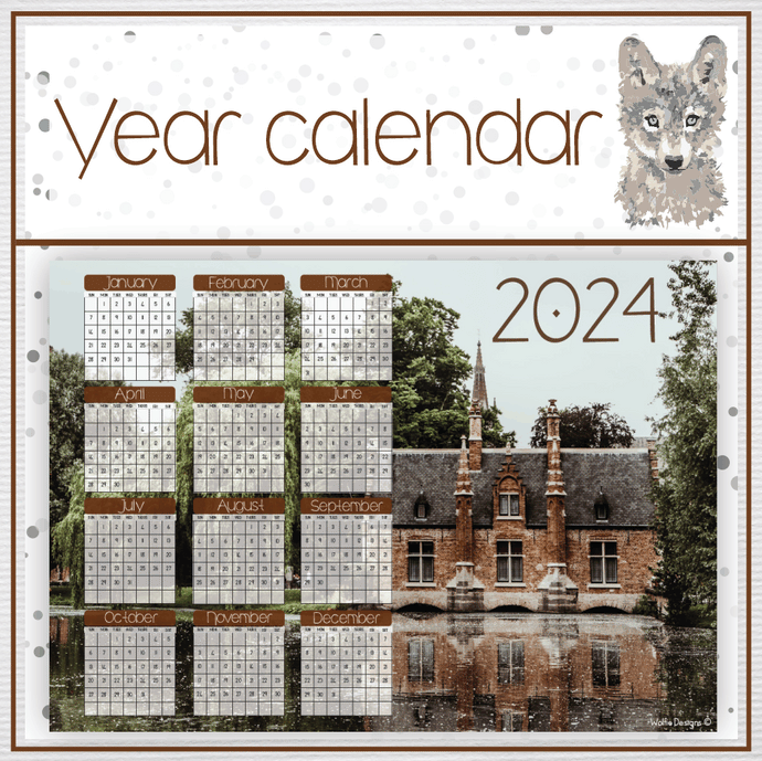 Buildings 2 Year calendar 2024