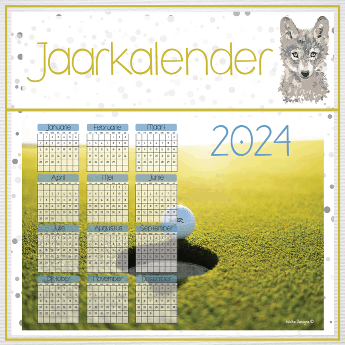 Gholf Jaarkalender 2024