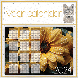 Sunflower 3 Year calendar 2024