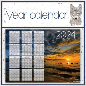 Sunset Year calendar 2024