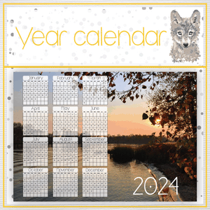 Nature 9 Year calendar 2024