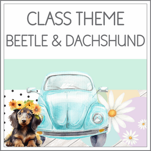Class theme - Beetles and Dachshund