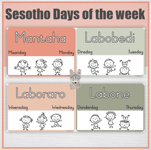 Sesotho - Days of the week