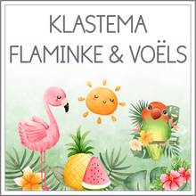 Load image into Gallery viewer, Klastema - Pastel flaminke en tropiese voëls
