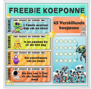 Coupons / Koeponne Freebie - seuns / boys
