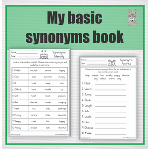 My basic synonyms book