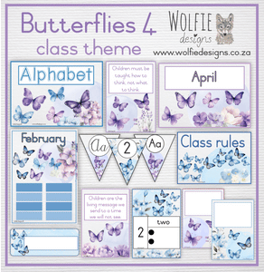 Class theme - butterflies 4
