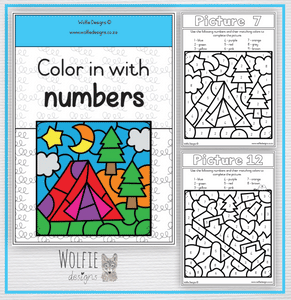 Color in with numbers