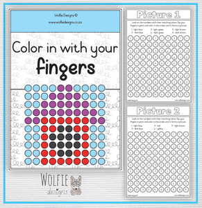 Color in with your fingers