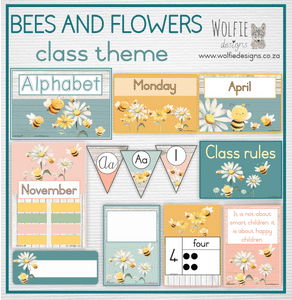 Class theme - Bees and flowers