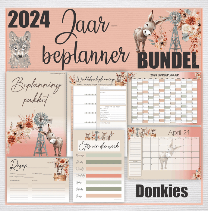 2024 Jaarbeplanner BUNDEL - donkies