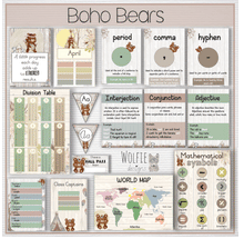 Load image into Gallery viewer, Intermediate Class Theme - Boho Bears
