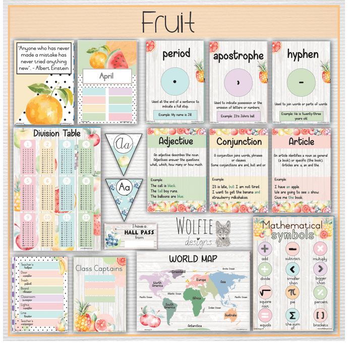 Intermediate Class Theme - Fruit