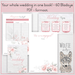 My wedding journal - pink roses (PDF)
