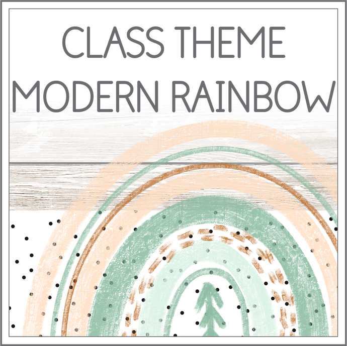 Class theme - Modern rainbow