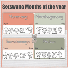 Load image into Gallery viewer, Setswana - Days and Months
