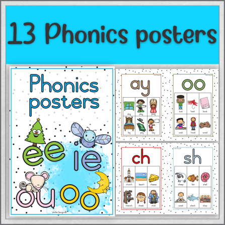 13 Phonics posters