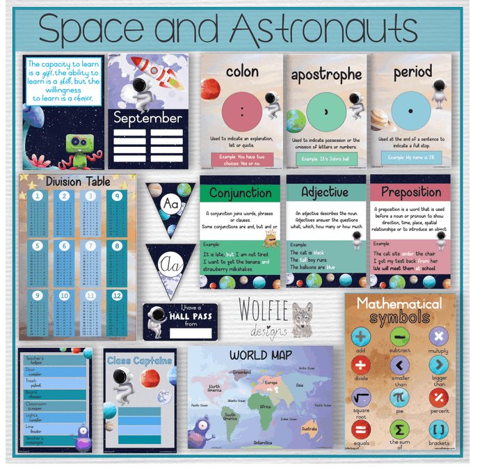 Intermediate Class Theme - Space and Astronauts