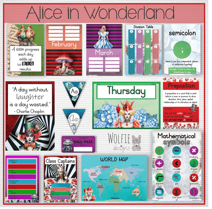 Intermediate Class Theme - Alice in Wonderland