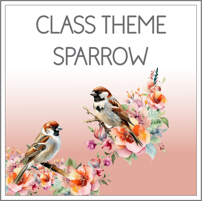 Class theme - sparrows