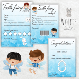 Tooth Fairy Certificate Boys