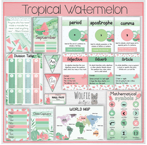 Intermediate Class Theme - Tropical Watermelon