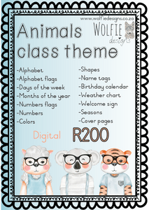 Class theme - animals