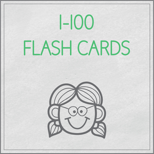 1-100 Flash cards