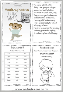 Little Wolf - 10 Themed books - Themes 1-10