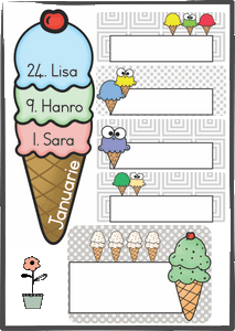 Class theme - ice cream