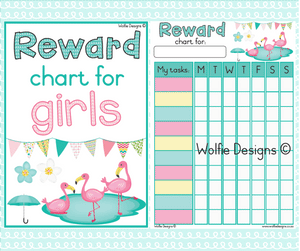 Reward chart for girls